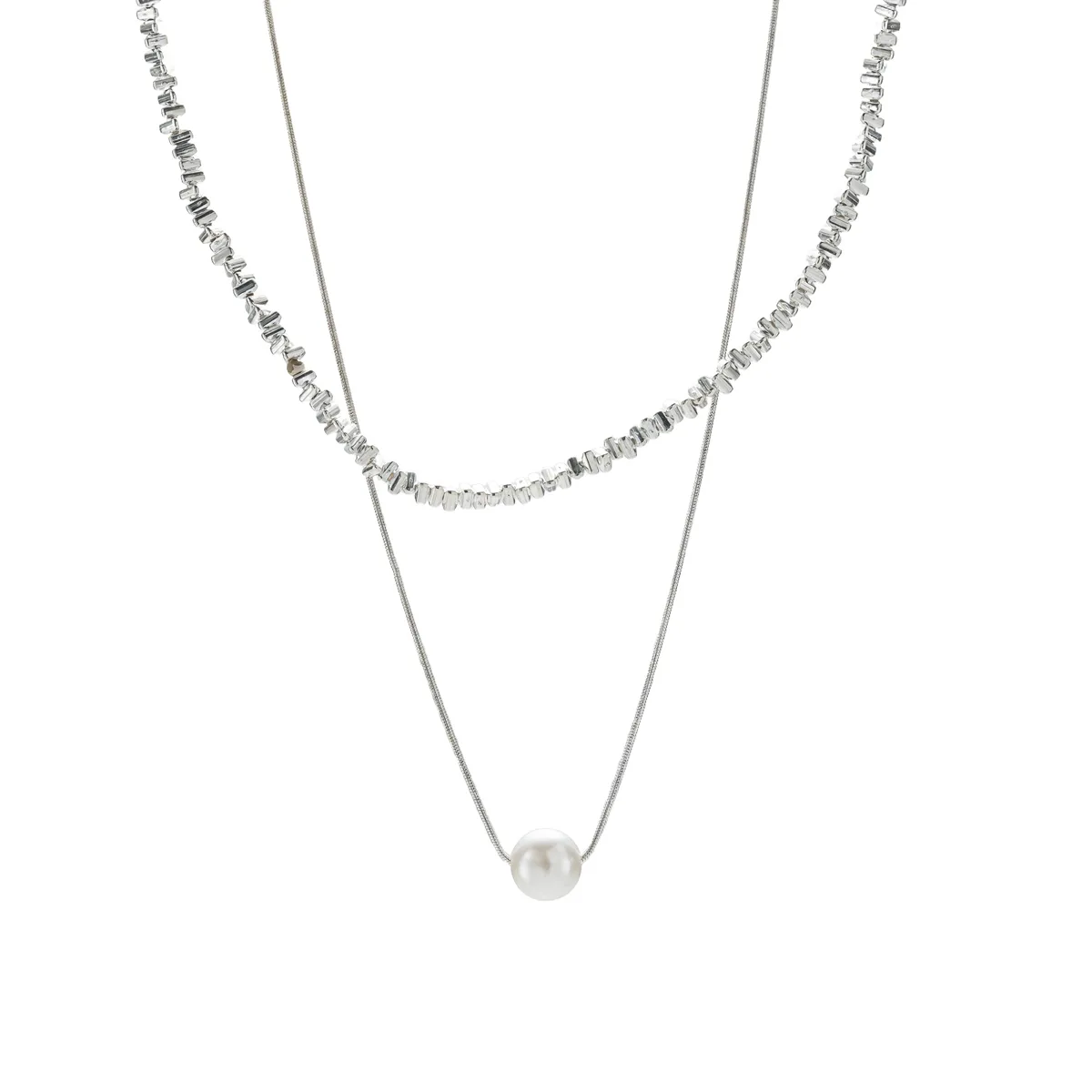 Round Cute Lady Shiny Alloy Double Layer Necklaces Wholesale display picture 5