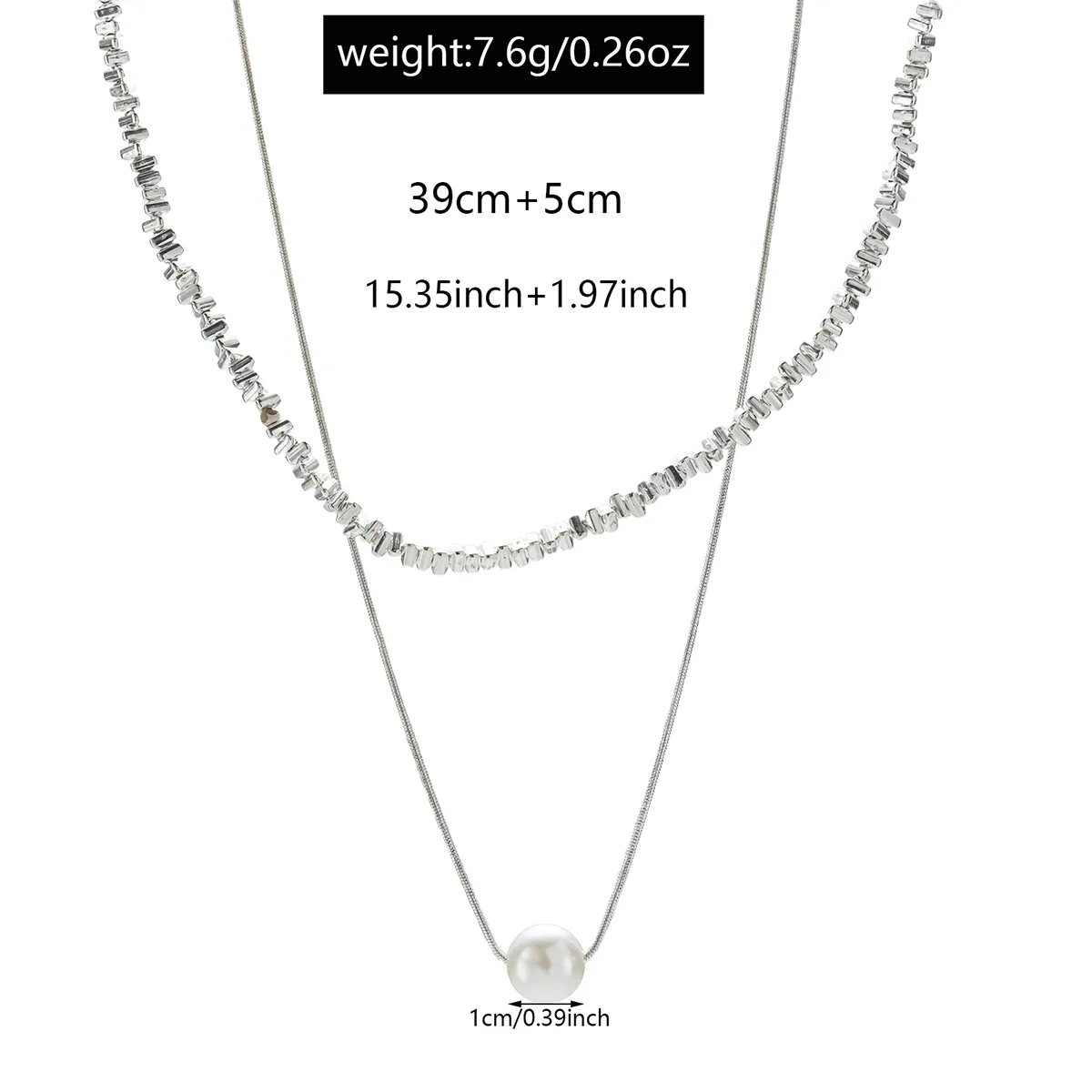 Round Cute Lady Shiny Alloy Double Layer Necklaces Wholesale display picture 1
