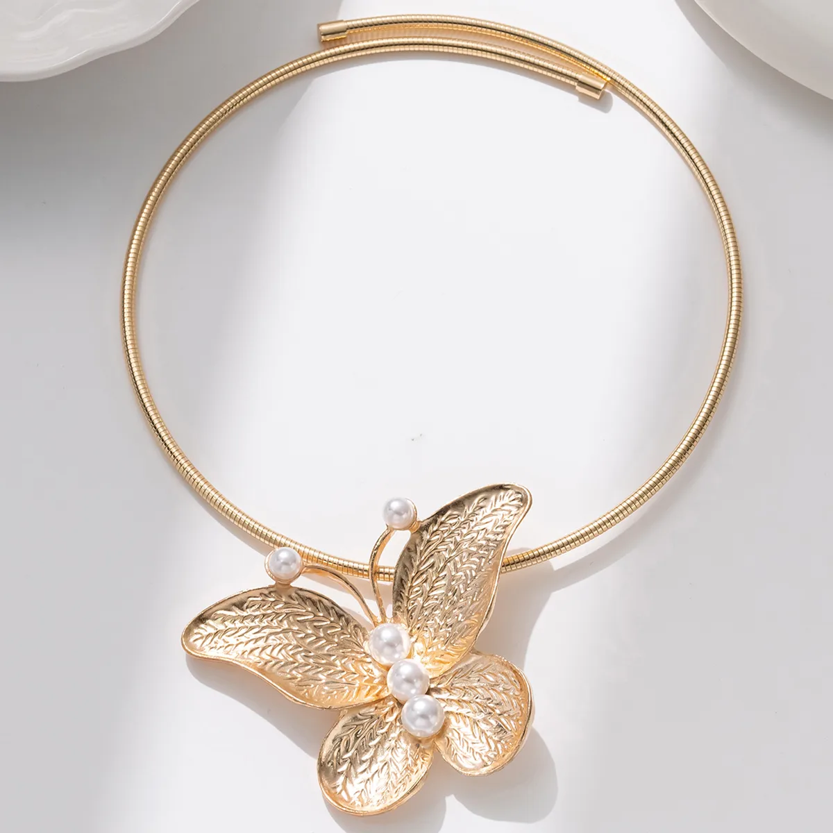 Butterfly Glam Vintage Style Lady Alloy Choker Wholesale display picture 5