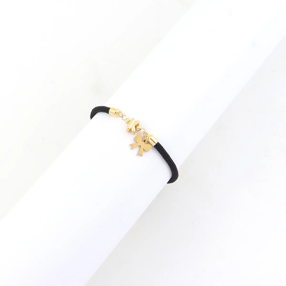 Letter Bow Knot Elegant Classic Style 304 Stainless Steel Nylon Copper Bracelets Wholesale display picture 4