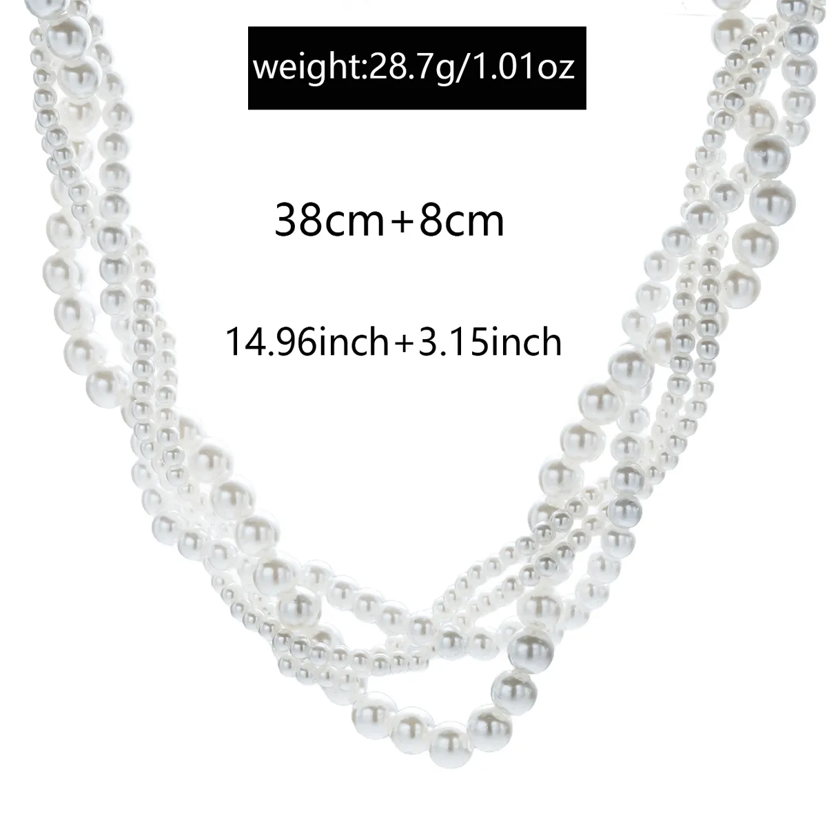 Round Luxurious Lady Shiny Beaded Necklace Wholesale display picture 1