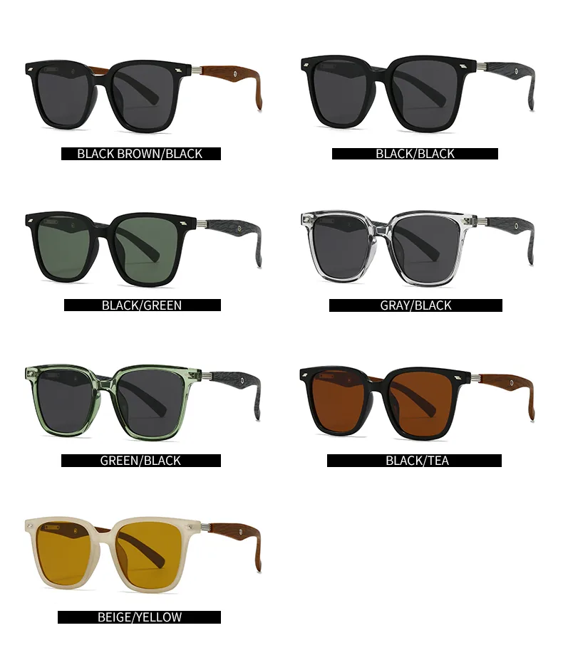 Carré Personnalité Punk Rue Géométrique Ca Verres Teintés Dégradés Plein Cadre Femmes De Lunettes De Soleil display picture 5