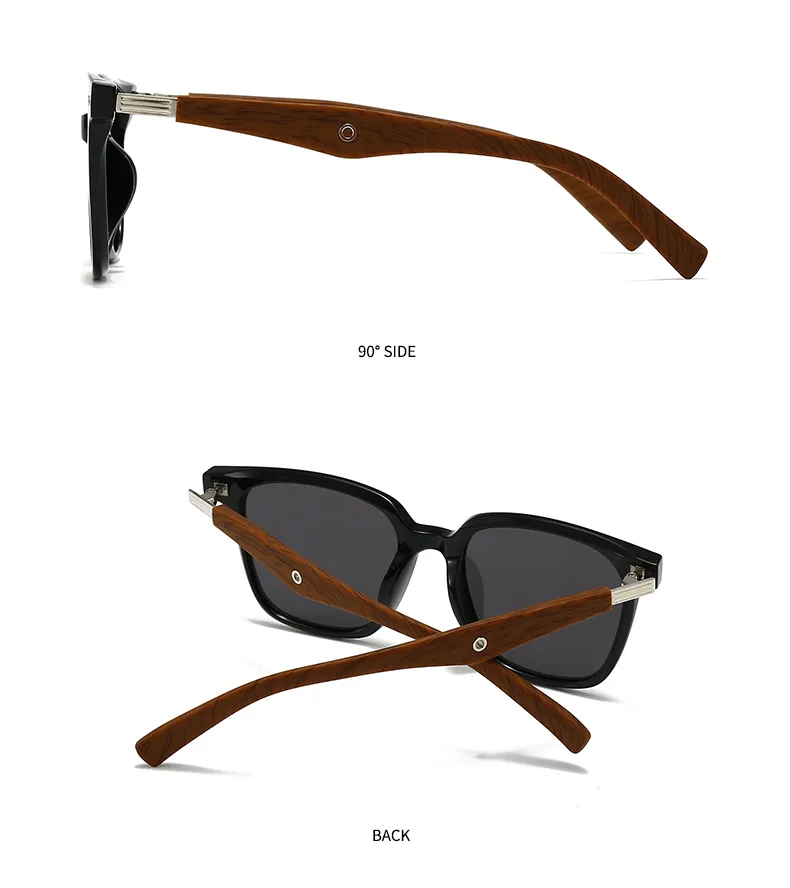 Cuadrado Personalidad Punk Calle Geométrico C.A. Lentes Tintados Con Degradado Fotograma Completo Gafas De Sol Mujer display picture 4