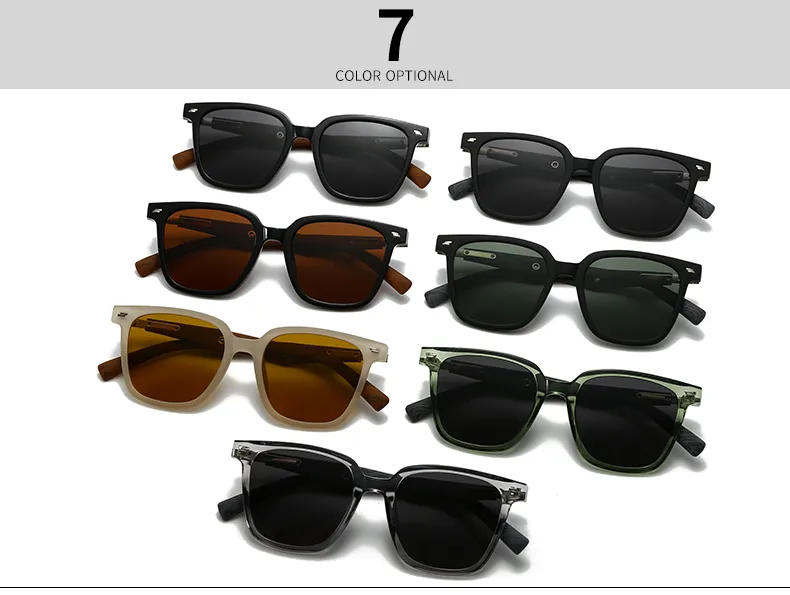 Cuadrado Personalidad Punk Calle Geométrico C.A. Lentes Tintados Con Degradado Fotograma Completo Gafas De Sol Mujer display picture 6