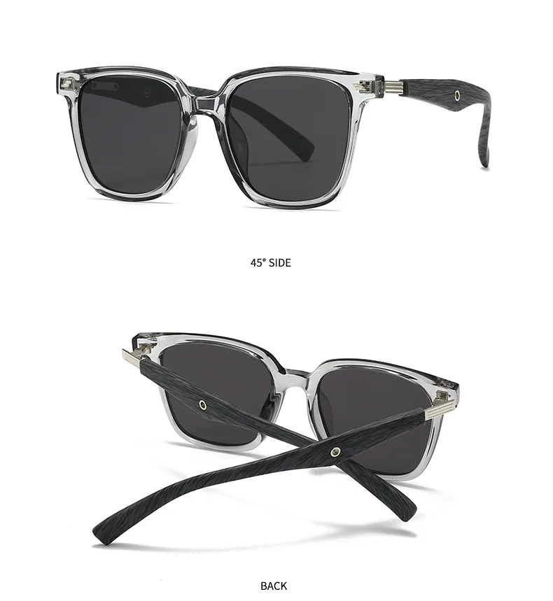 Cuadrado Personalidad Punk Calle Geométrico C.A. Lentes Tintados Con Degradado Fotograma Completo Gafas De Sol Mujer display picture 9