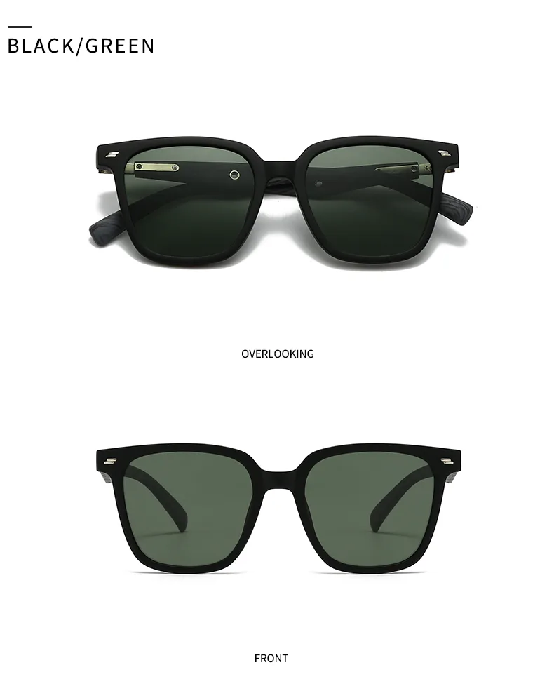 Carré Personnalité Punk Rue Géométrique Ca Verres Teintés Dégradés Plein Cadre Femmes De Lunettes De Soleil display picture 7