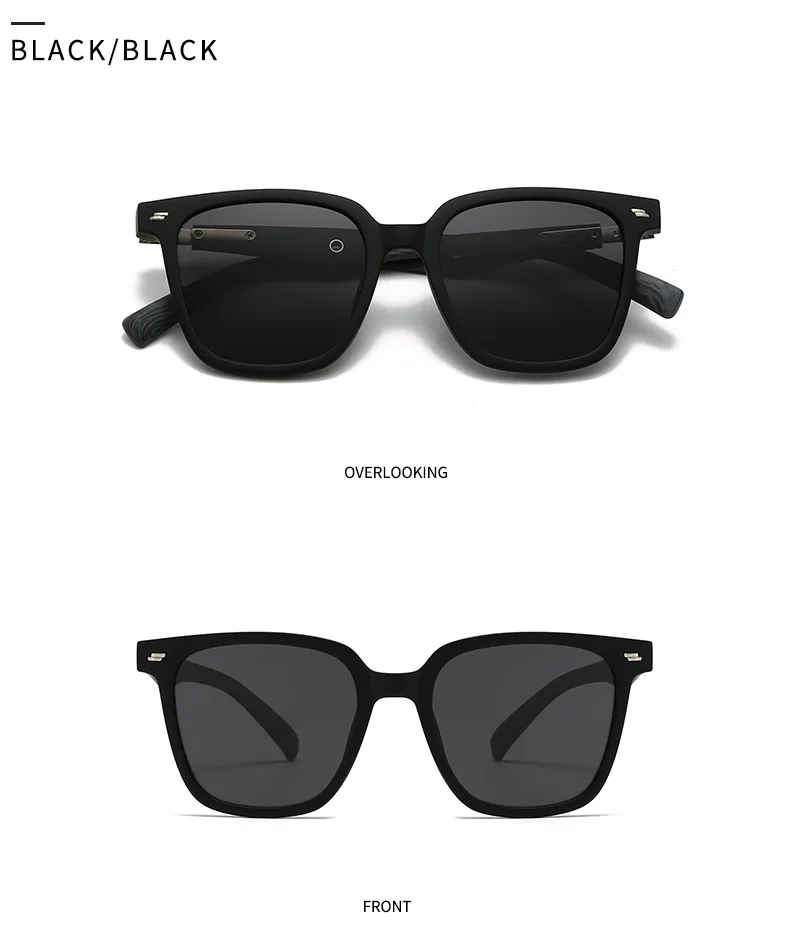 Carré Personnalité Punk Rue Géométrique Ca Verres Teintés Dégradés Plein Cadre Femmes De Lunettes De Soleil display picture 8