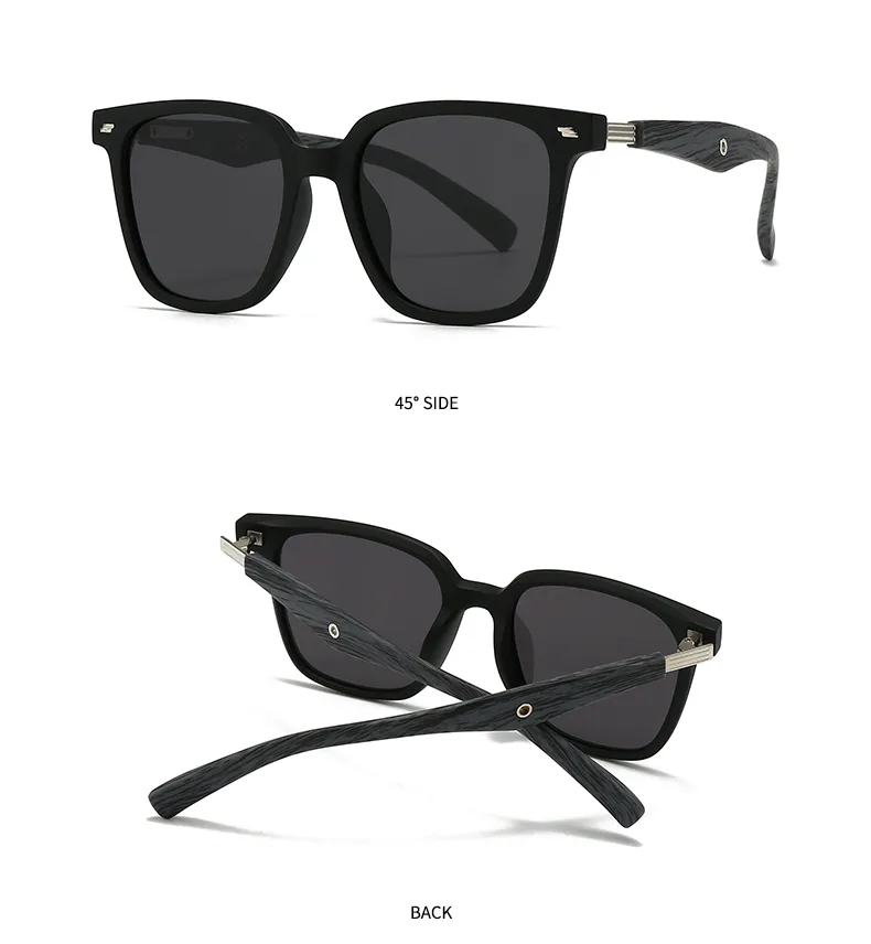 Carré Personnalité Punk Rue Géométrique Ca Verres Teintés Dégradés Plein Cadre Femmes De Lunettes De Soleil display picture 10