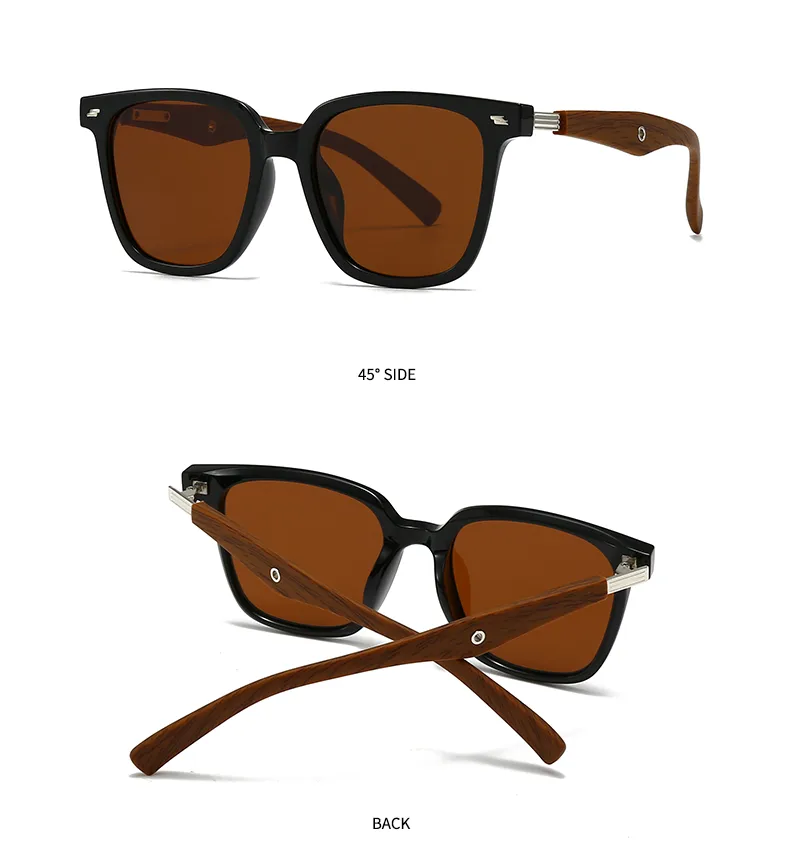 Cuadrado Personalidad Punk Calle Geométrico C.A. Lentes Tintados Con Degradado Fotograma Completo Gafas De Sol Mujer display picture 14