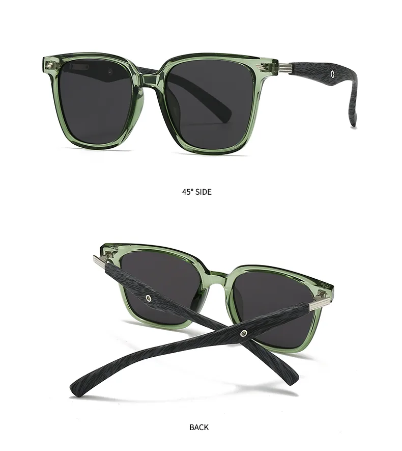 Cuadrado Personalidad Punk Calle Geométrico C.A. Lentes Tintados Con Degradado Fotograma Completo Gafas De Sol Mujer display picture 16