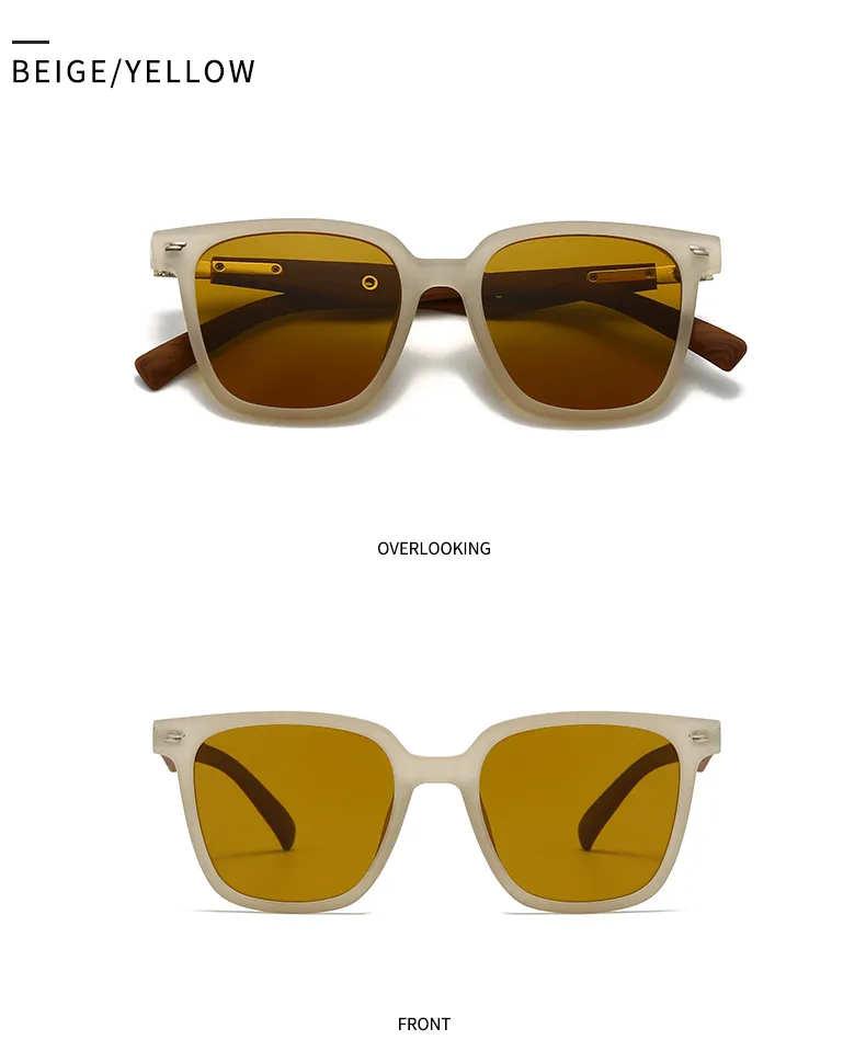 Carré Personnalité Punk Rue Géométrique Ca Verres Teintés Dégradés Plein Cadre Femmes De Lunettes De Soleil display picture 13