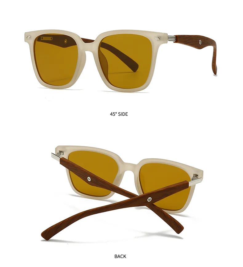 Carré Personnalité Punk Rue Géométrique Ca Verres Teintés Dégradés Plein Cadre Femmes De Lunettes De Soleil display picture 18