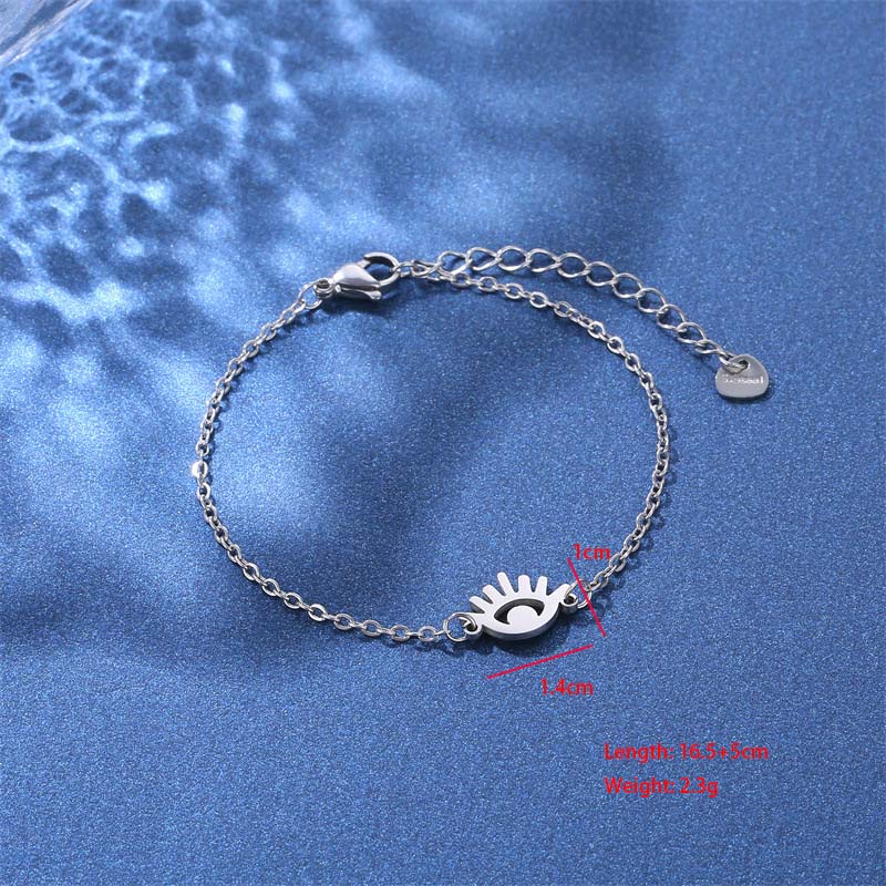 Lettre Chien Papillon Mignon Femme Style Simple Acier Inoxydable 201 Bracelets En Masse display picture 1