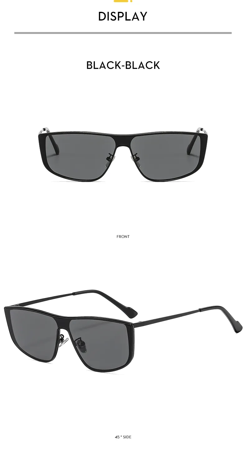 Square Personality Street Geometric Ac Full Frame Women's Sunglasses display picture 10