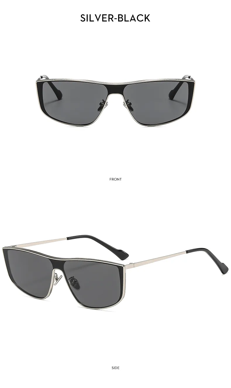 Square Personality Street Geometric Ac Full Frame Women's Sunglasses display picture 7