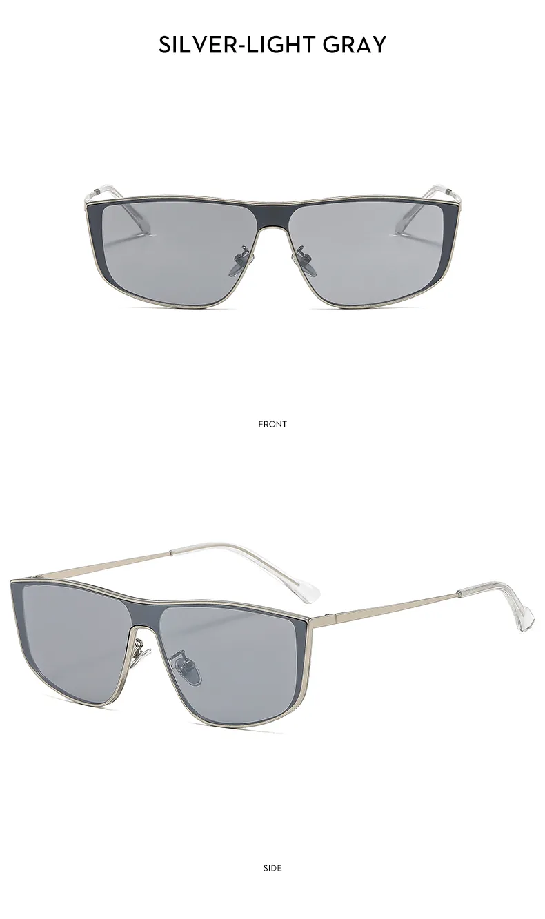 Square Personality Street Geometric Ac Full Frame Women's Sunglasses display picture 12