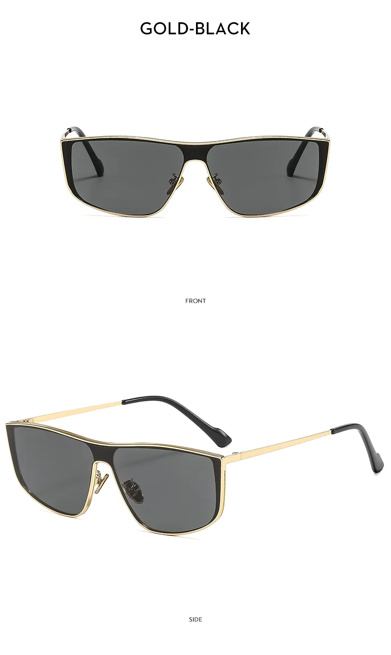 Square Personality Street Geometric Ac Full Frame Women's Sunglasses display picture 11