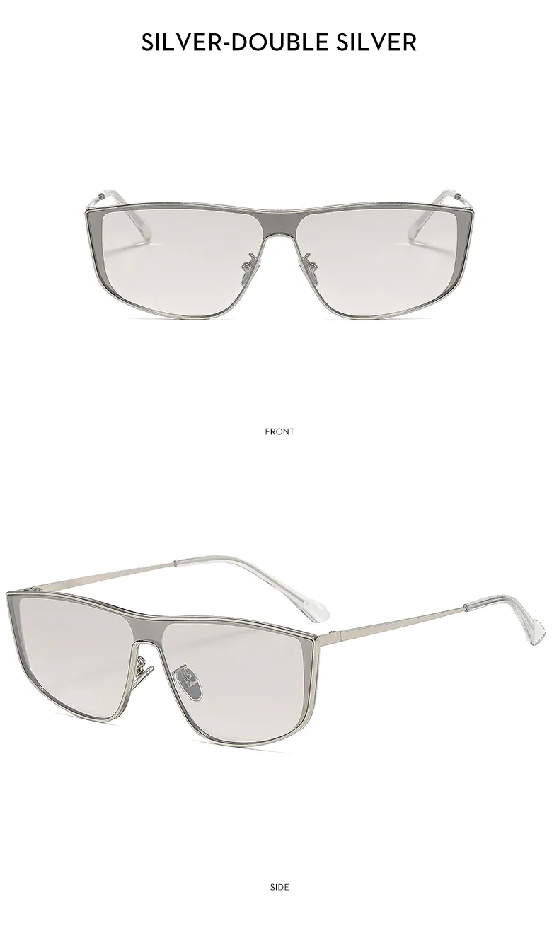 Square Personality Street Geometric Ac Full Frame Women's Sunglasses display picture 6