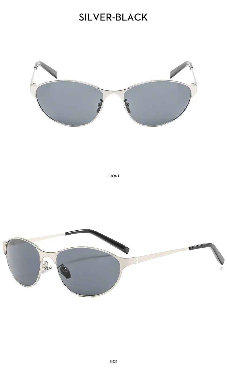 Square Casual Street Geometric Ac Gradient Tinted Lenses Full Frame Women's Sunglasses display picture 8