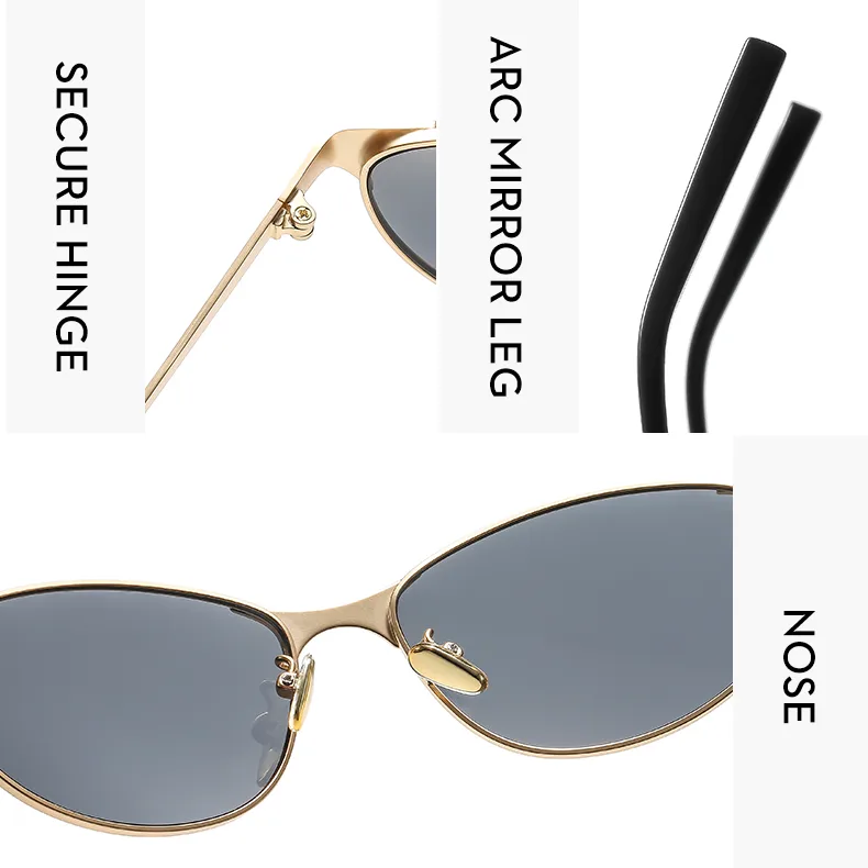 Cuadrado Casual Calle Geométrico C.A. Lentes Tintados Con Degradado Fotograma Completo Gafas De Sol Mujer display picture 14