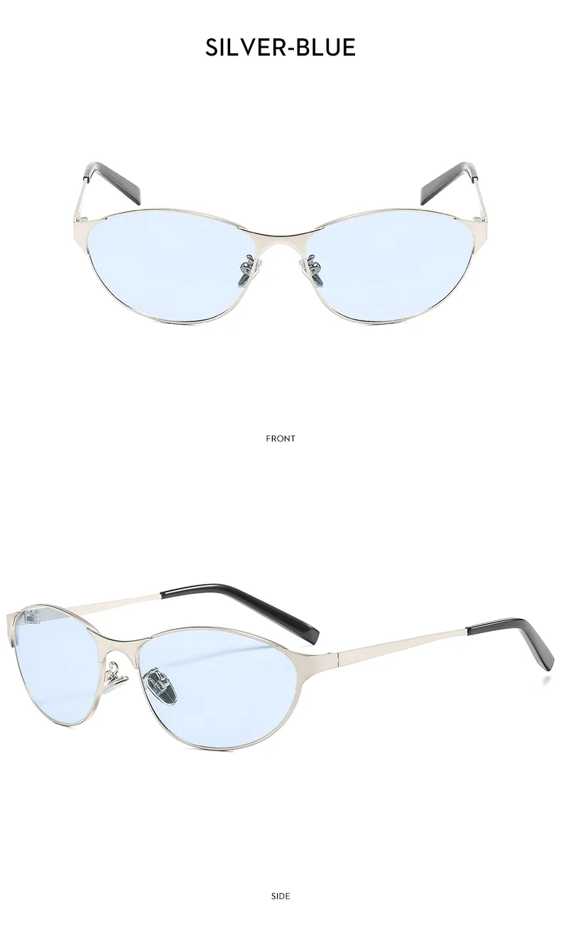 Cuadrado Casual Calle Geométrico C.A. Lentes Tintados Con Degradado Fotograma Completo Gafas De Sol Mujer display picture 7