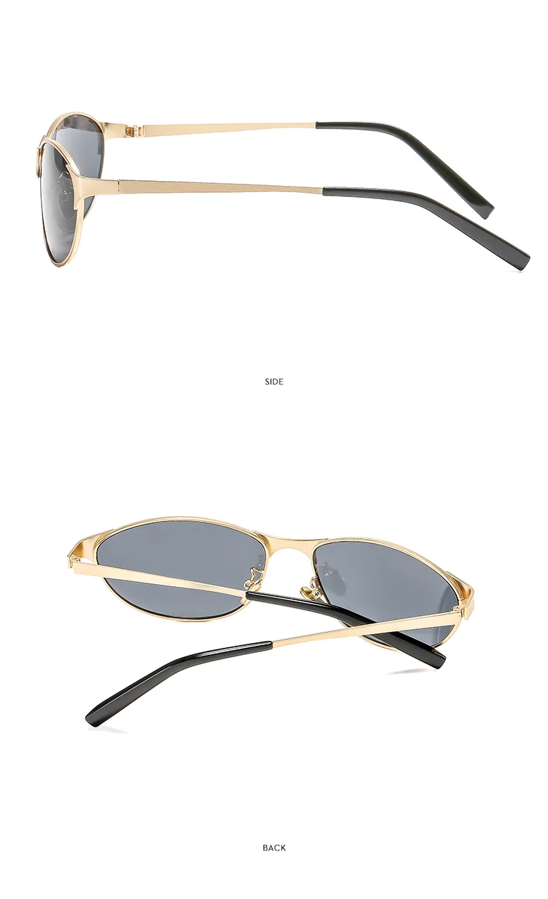 Cuadrado Casual Calle Geométrico C.A. Lentes Tintados Con Degradado Fotograma Completo Gafas De Sol Mujer display picture 13