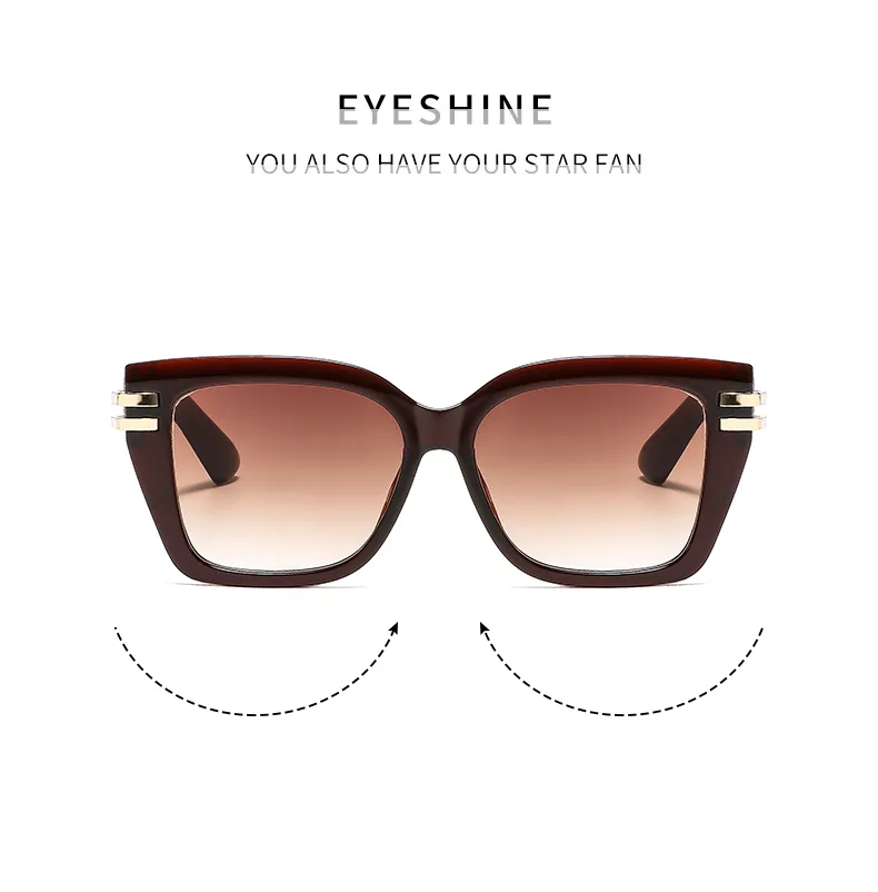 Miroir De Forme Spéciale Décontractée Rue Géométrique Ca Plein Cadre Femmes De Lunettes De Soleil display picture 2