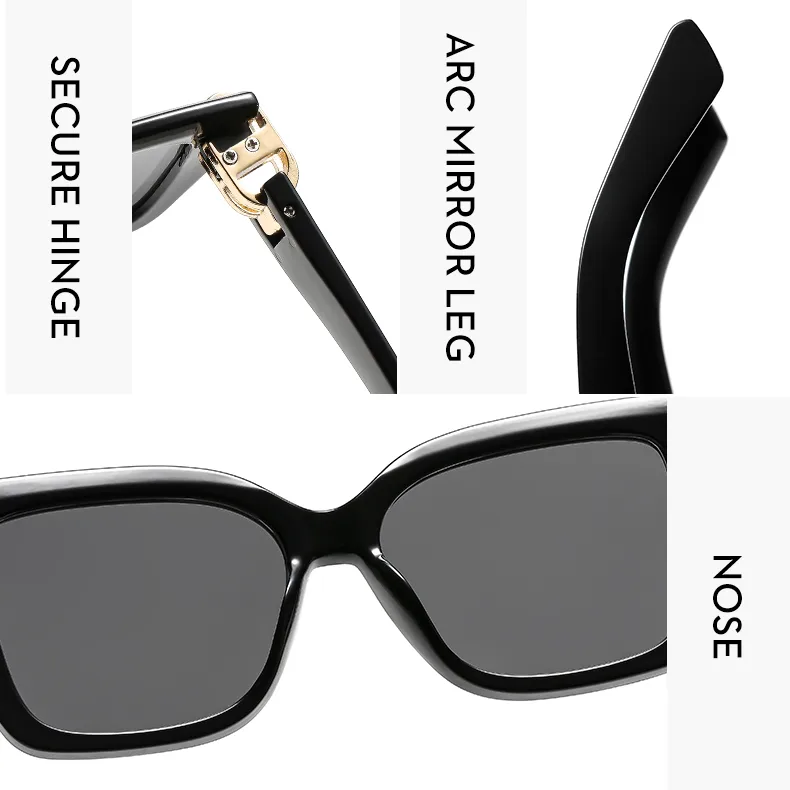 Espejo De Forma Especial Casual Calle Geométrico C.A. Fotograma Completo Gafas De Sol Mujer display picture 3