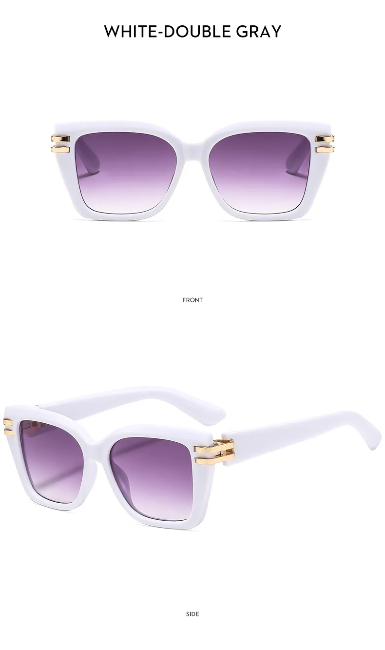 Special-Shaped Mirror Casual Street Geometric Ac Full Frame Women's Sunglasses display picture 7