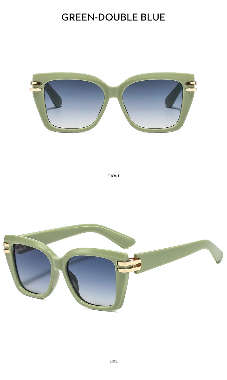 Special-Shaped Mirror Casual Street Geometric Ac Full Frame Women's Sunglasses display picture 12