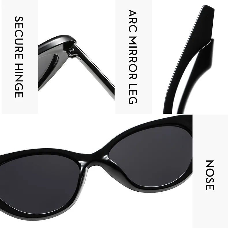 Miroir De Forme Spéciale Décontractée Rue Géométrique Ca Verres Teintés Dégradés Plein Cadre Femmes De Lunettes De Soleil display picture 2