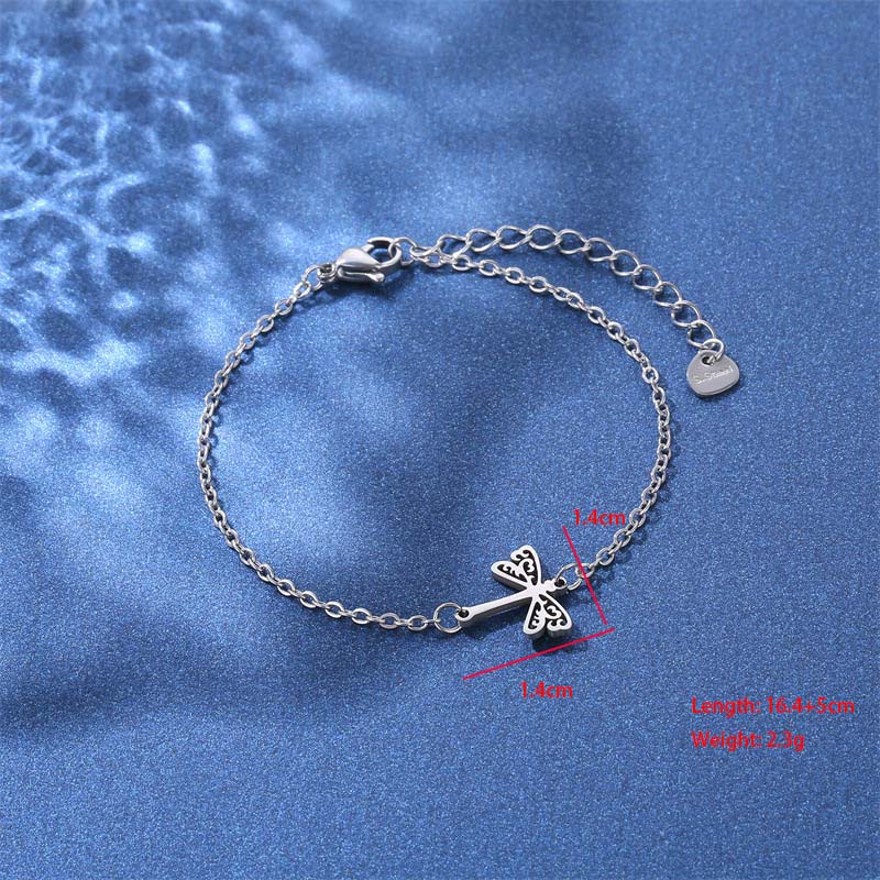 Eiffel Tower Dolphin Lightning Cute Bohemian Simple Style 201 Stainless Steel Bracelets In Bulk display picture 6