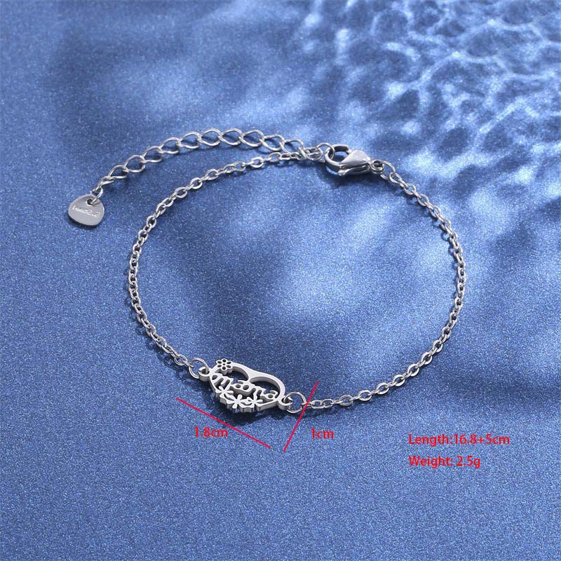 Eiffel Tower Dolphin Lightning Cute Bohemian Simple Style 201 Stainless Steel Bracelets In Bulk display picture 3