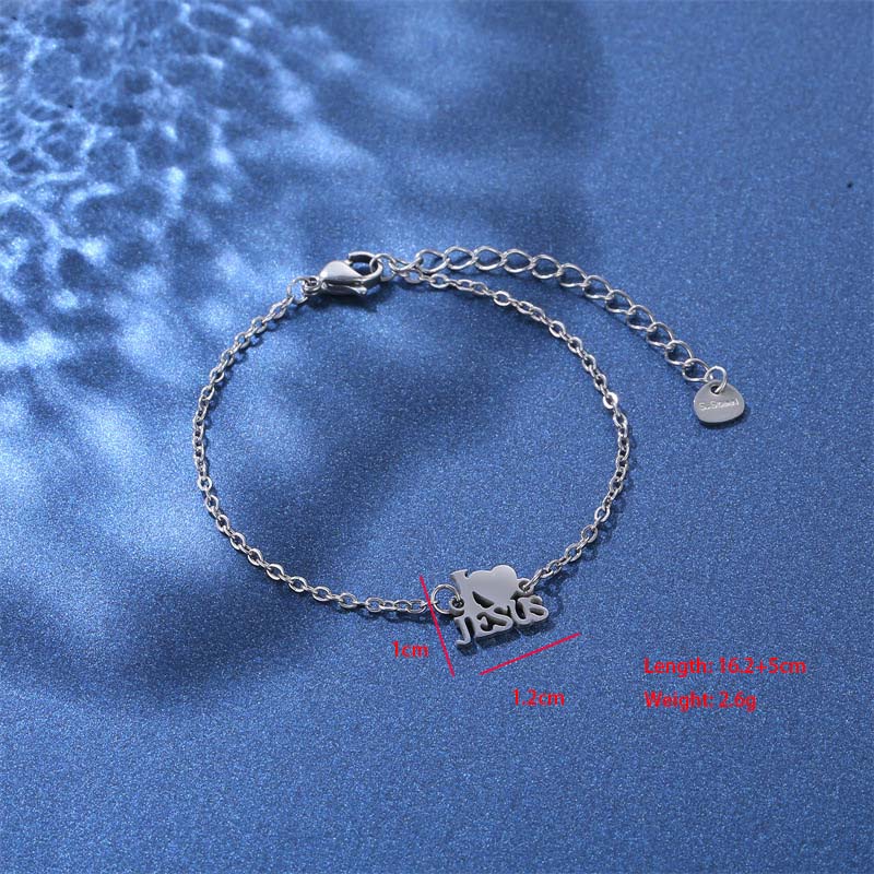 Huella Forma De Corazón Mariposa Lindo Bohemio Estilo Simple Acero Inoxidable 201 Pulsera Al Mayoreo display picture 1