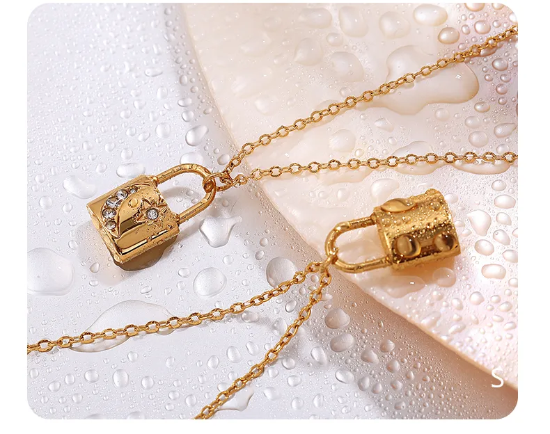 Lock Glam Queen Bridal 304 Stainless Steel Pendant Necklace Lobster Trigger Clasp Closure display picture 10