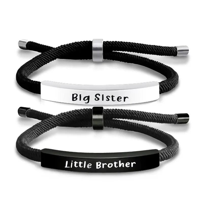 Letter French Style Romantic Simple Style 304 Stainless Steel Rope Bracelets Wholesale display picture 7