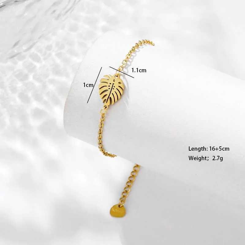 Soleil Empreinte De Patte Araignée Style Simple Vêtement De Rue Acier Inoxydable 201 Bracelets En Masse display picture 4