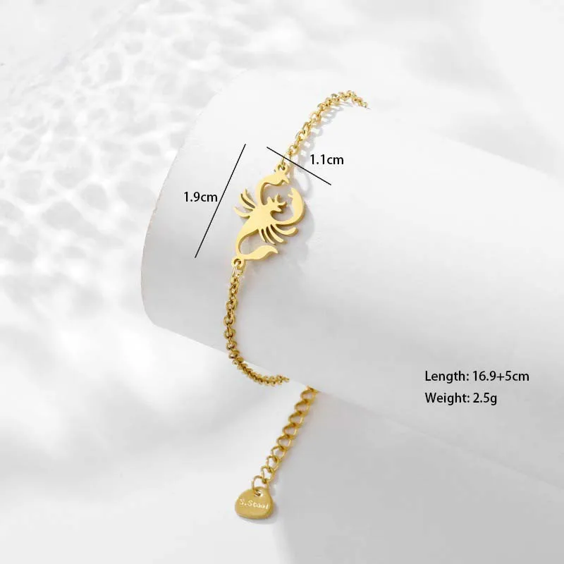 Soleil Empreinte De Patte Araignée Style Simple Vêtement De Rue Acier Inoxydable 201 Bracelets En Masse display picture 11