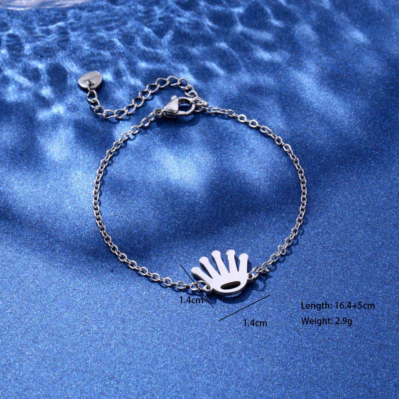 Tortoise Coconut Tree Dolphin Cute Lady Bohemian 201 Stainless Steel Bracelets In Bulk display picture 19