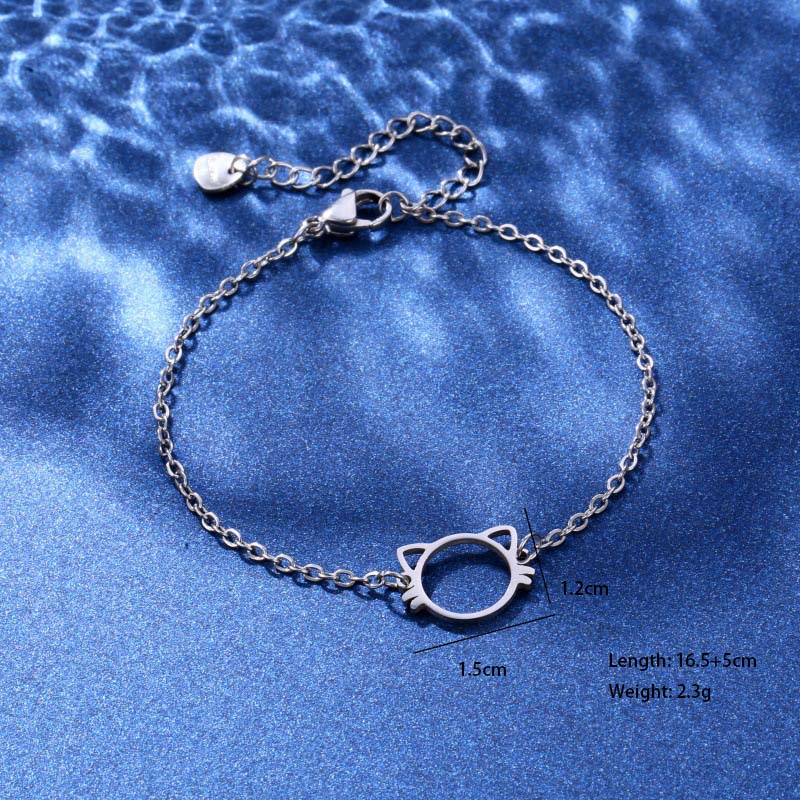 Tortoise Coconut Tree Dolphin Cute Lady Bohemian 201 Stainless Steel Bracelets In Bulk display picture 13