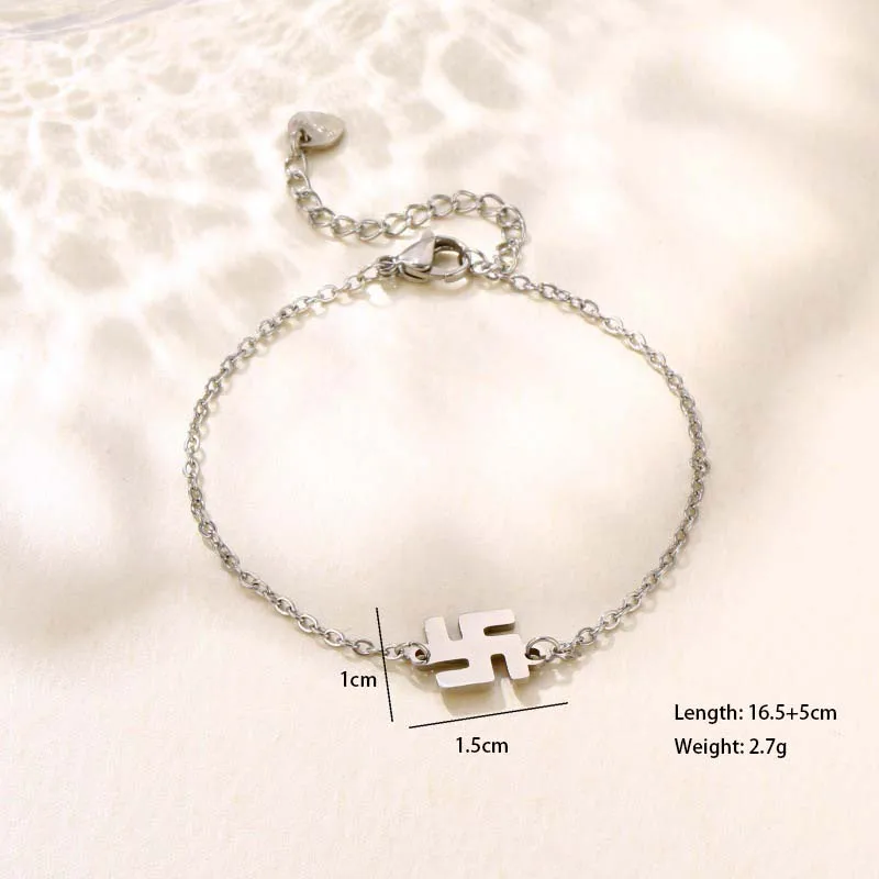 Paw Print Bell Snowman Cute Hip-Hop Simple Style 201 Stainless Steel Bracelets In Bulk display picture 15