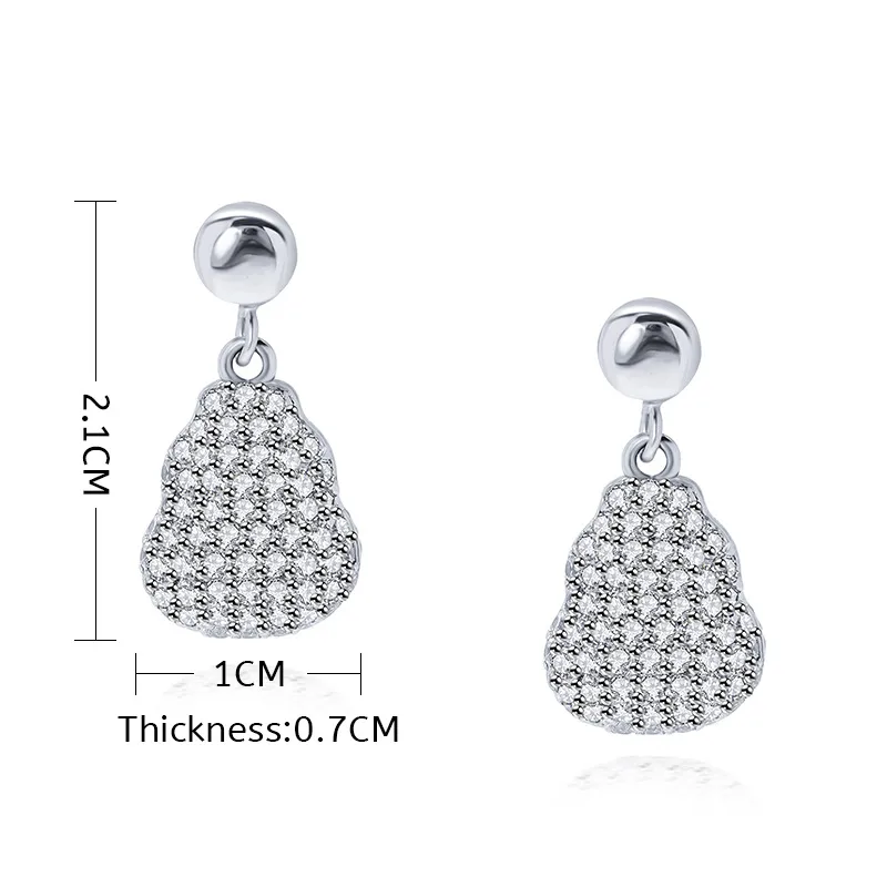 1 Pair Gourd Elegant Lady Commute Brass Ear Studs display picture 1