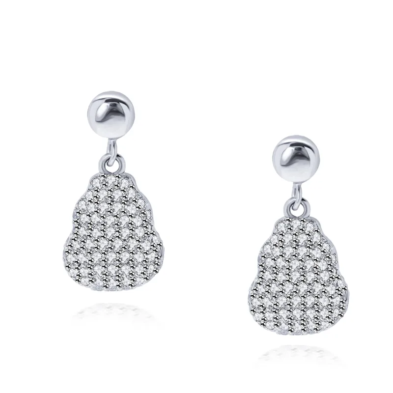 1 Pair Gourd Elegant Lady Commute Brass Ear Studs display picture 5