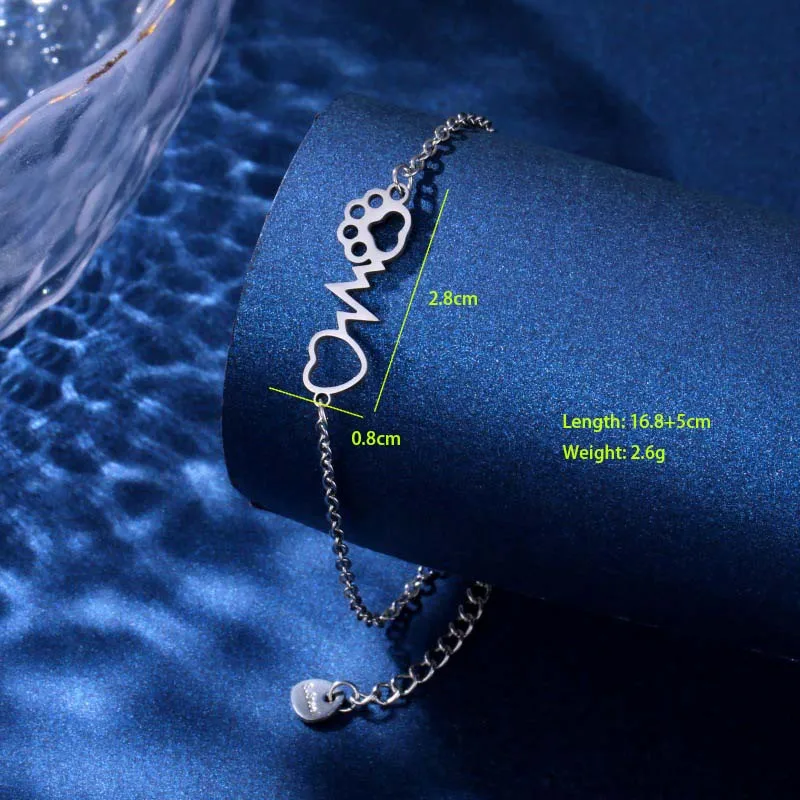 Tortoise Star Ball Cute Hip-Hop Simple Style 201 Stainless Steel Bracelets In Bulk display picture 10