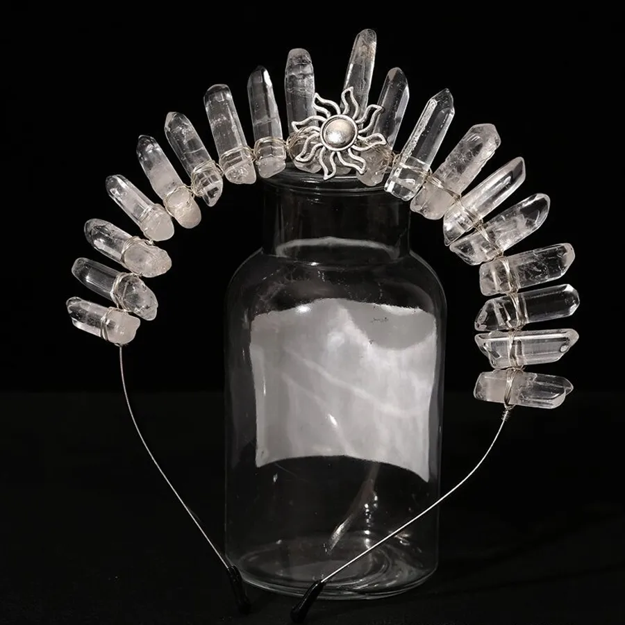 Femmes Géométrique Couleur Unie Pastorale Artistique Alliage Gemme Bande De Cheveux display picture 1