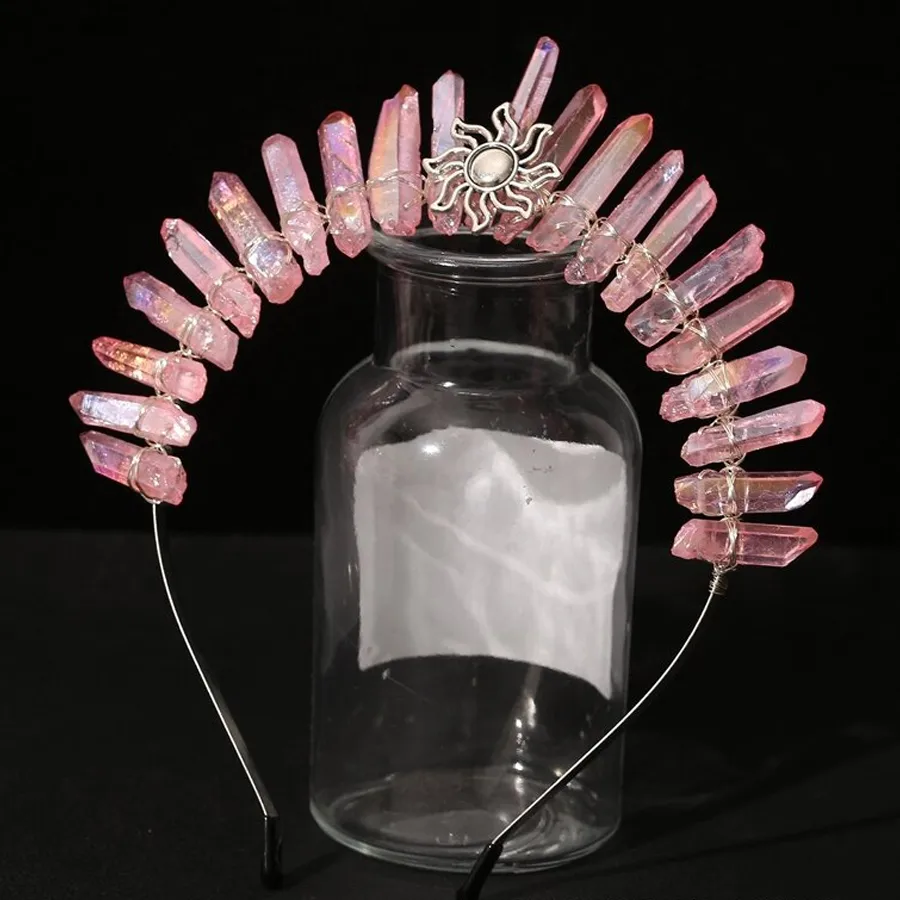 Femmes Géométrique Couleur Unie Pastorale Artistique Alliage Gemme Bande De Cheveux display picture 2