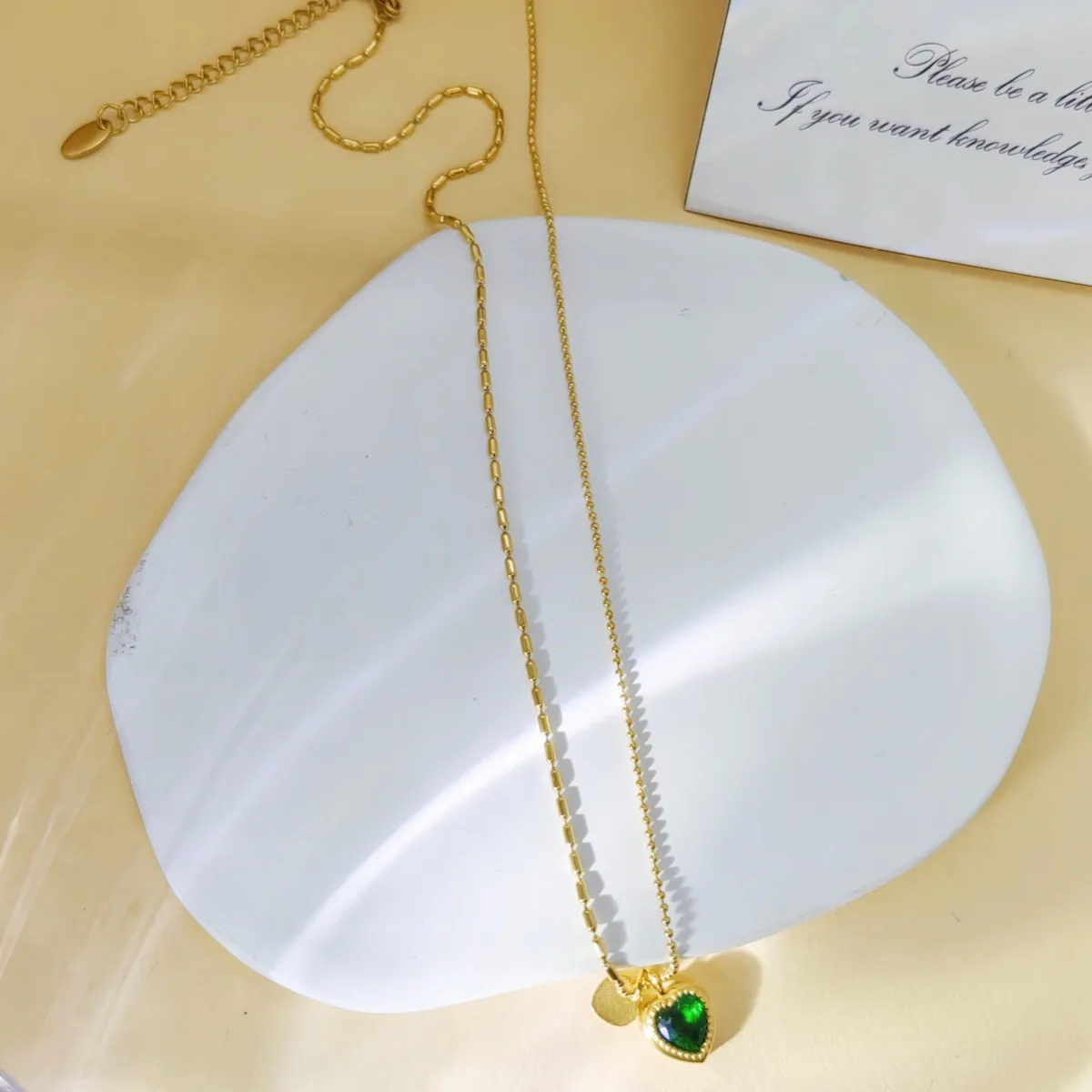 Pentacle Forme De Cœur Style IG Femme Style Simple Acier Inoxydable 304 Plaqué Or 18K Collier Fermeture À Boucle De Type Homard display picture 1