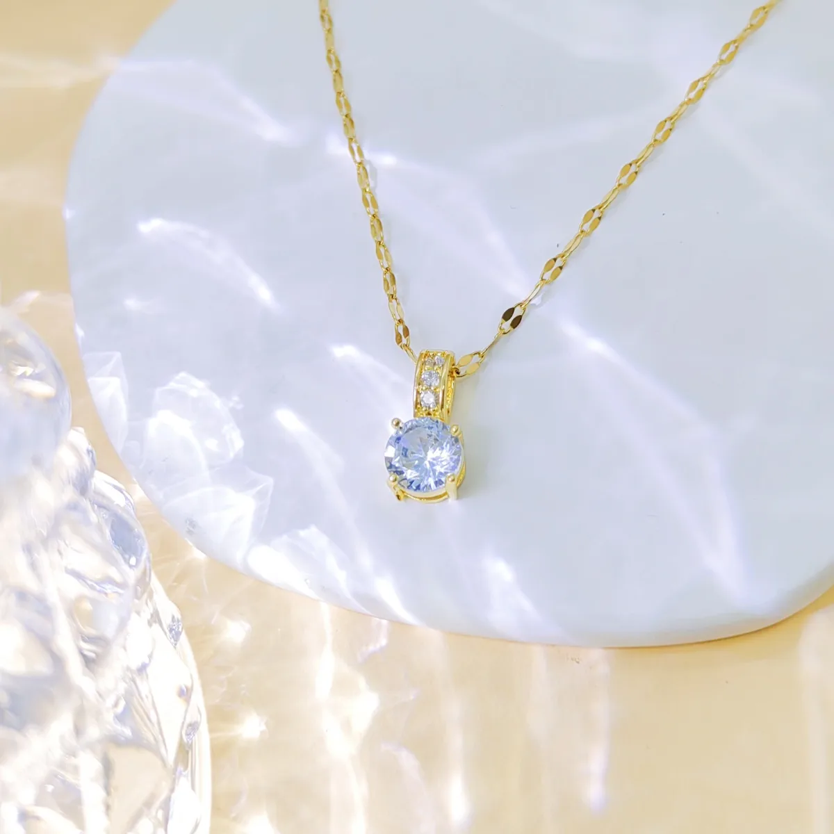 Pentacle Forme De Cœur Style IG Femme Style Simple Acier Inoxydable 304 Plaqué Or 18K Collier Fermeture À Boucle De Type Homard display picture 7