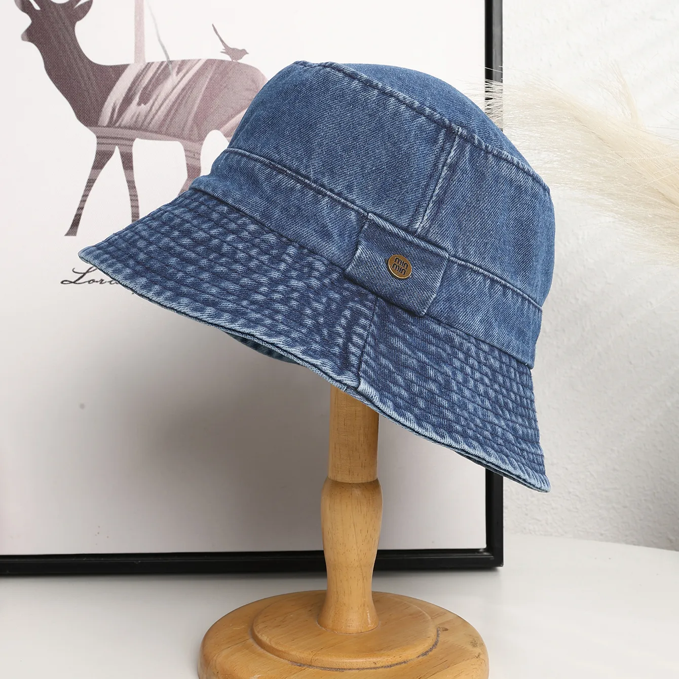 Women's Letter Wide Eaves Casual Retro Commute Bucket Hat display picture 3
