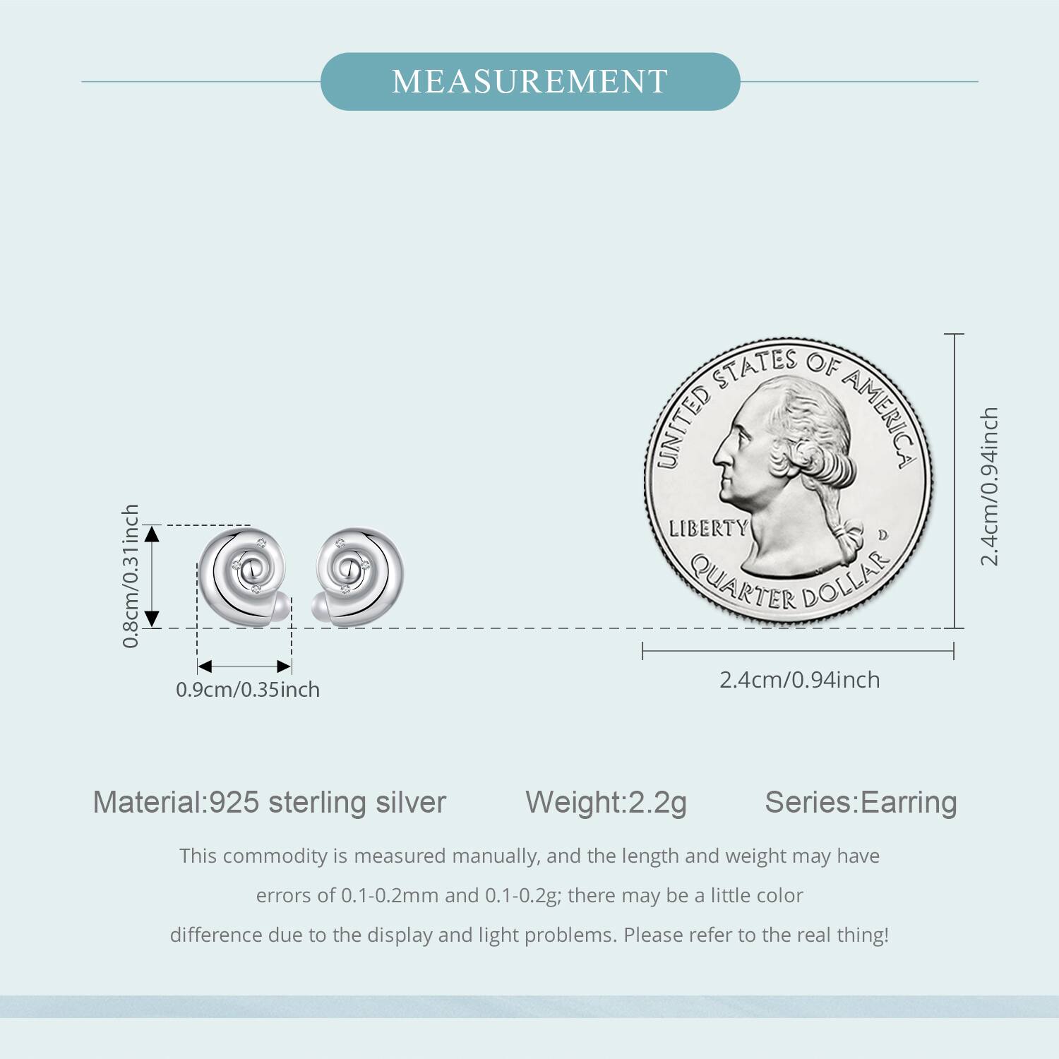 1 Paire Argent Sterling 925 Zircon Conque Petites Boucles D'oreilles display picture 3